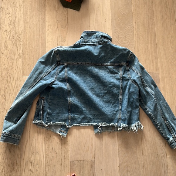 Sunset and spring embellished denim jacket - Picture 3 of 3